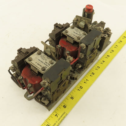 Cutler Hammer 9656H585A Reversing Contactor NEMA 00 600V 2Hp 110V Coil