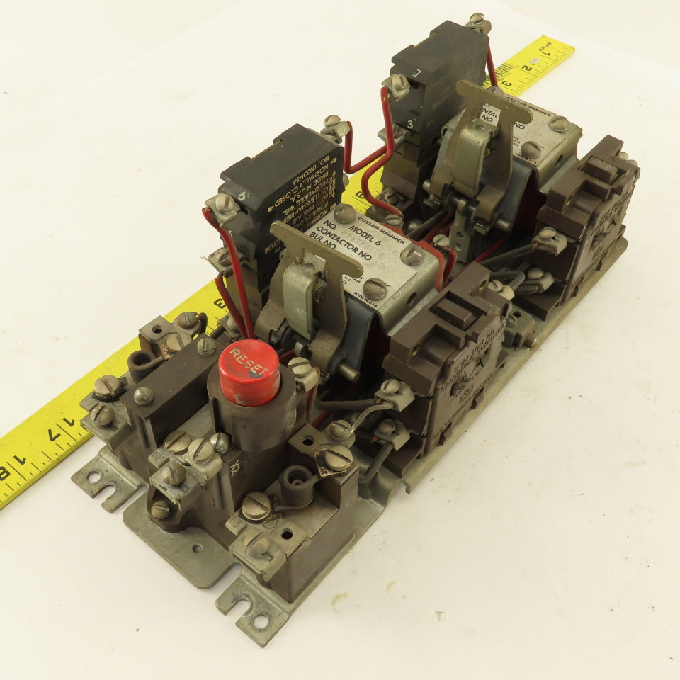 Cutler Hammer 9656H585A Reversing Contactor NEMA 00 600V 2Hp 110V Coil