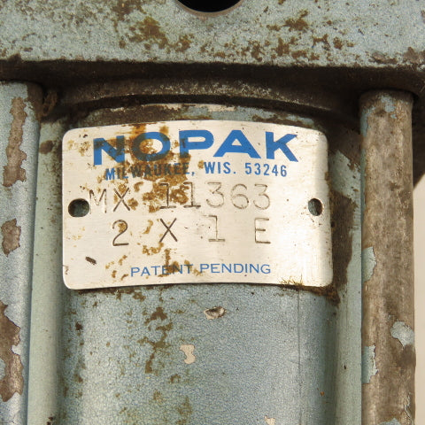 Nopak MX 11363 2" Bore 1" Stroke Pneumatic Clevis Mount Cylinder