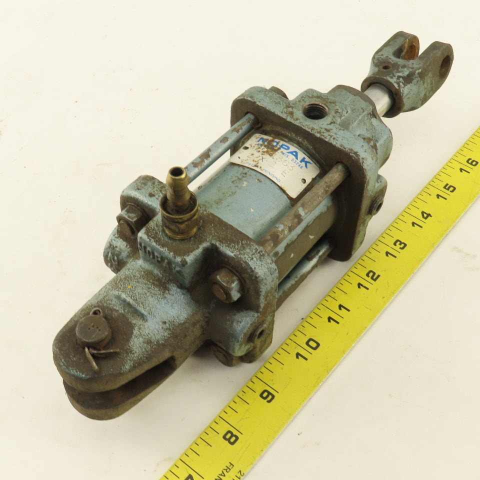Nopak MX 11363 2" Bore 1" Stroke Pneumatic Clevis Mount Cylinder