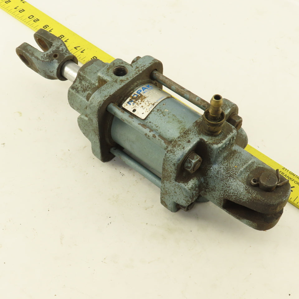 Nopak MX 11363 2" Bore 1" Stroke Pneumatic Clevis Mount Cylinder