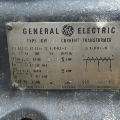 General Electric JKW-150 Superbute Current Transformer 25 kV, 60 Hz, 150 kV BIL