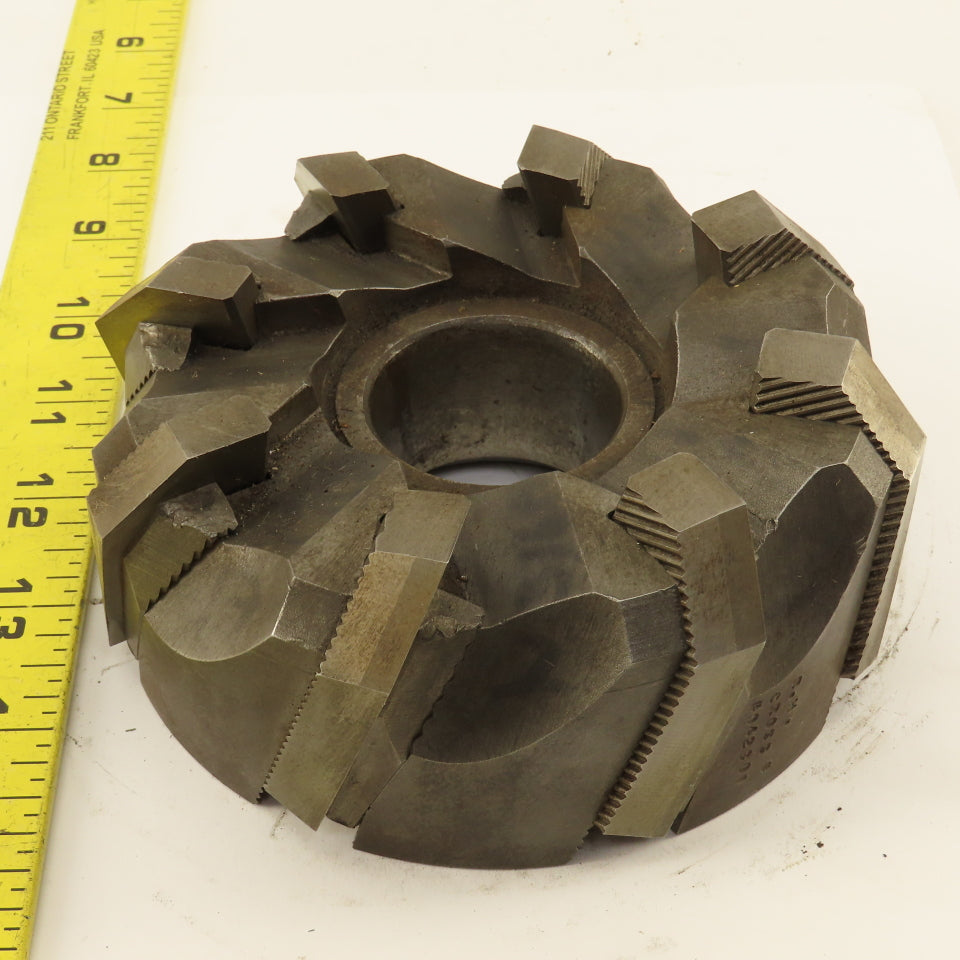 Go & Go Co. 418062-7A 5" Diam. 8 Flute Face Mill 1-1/2" Arbor Chamfer 4" Hole RH