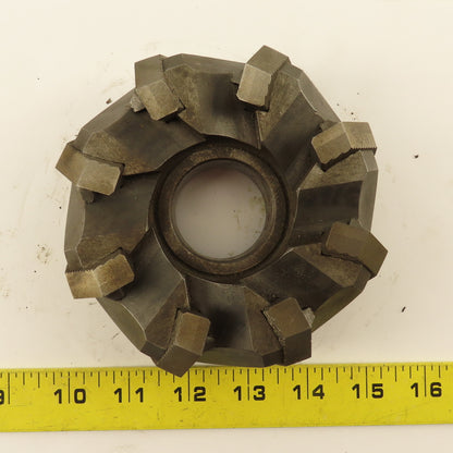 Go & Go Co. 418062-7A 5" Diam. 8 Flute Face Mill 1-1/2" Arbor Chamfer 4" Hole RH
