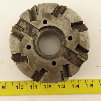 Go & Go Co. 418062-7A 5" Diam. 8 Flute Face Mill 1-1/2" Arbor Chamfer 4" Hole RH