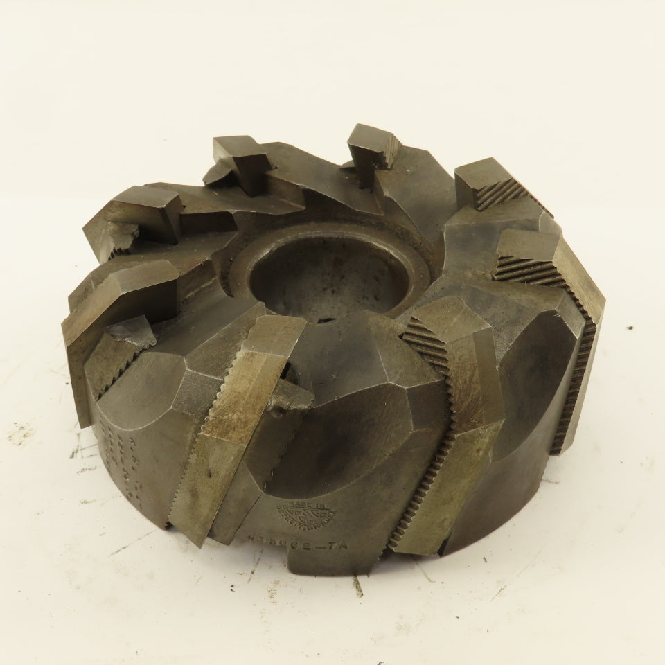 Go & Go Co. 418062-7A 5" Diam. 8 Flute Face Mill 1-1/2" Arbor Chamfer 4" Hole RH