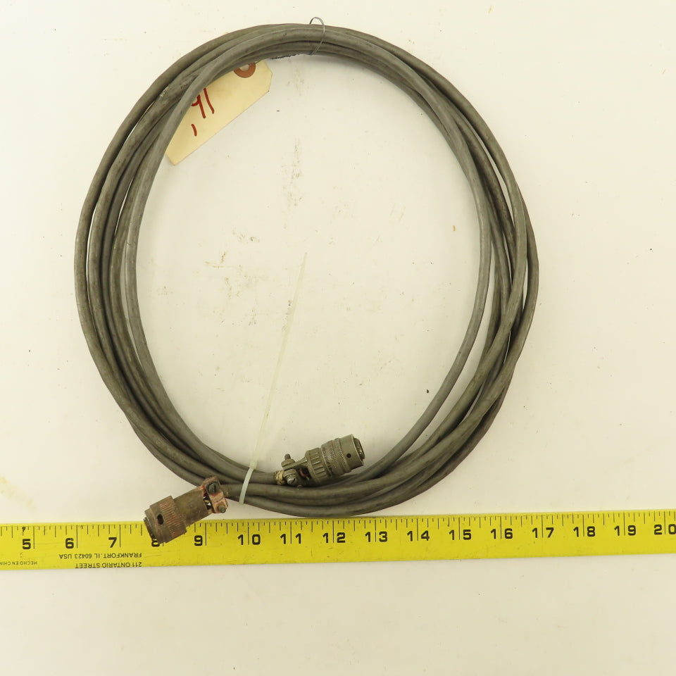 Kistler 4202 6 Pin Male Female Amphenol Transmitter Cable 15'