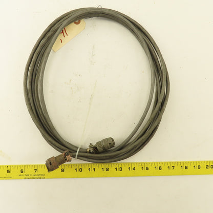 Kistler 4202 6 Pin Male Female Amphenol Transmitter Cable 15'