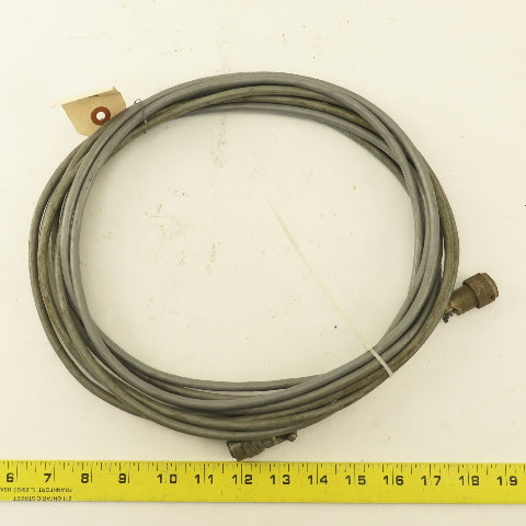 Kistler Style 6 Pin Male Female Amphenol Transmitter Cable 20'