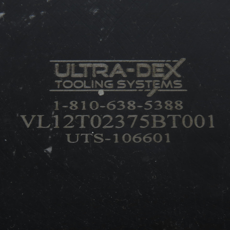 Ultra-Dex VL12T02375BT001 CAT 60 Boring Bar Tool Holder Coolant Thru 1-1/2" Bar