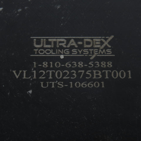 Ultra-Dex VL12T02375BT001 CAT 60 Boring Bar Tool Holder Coolant Thru 1-1/2" Bar