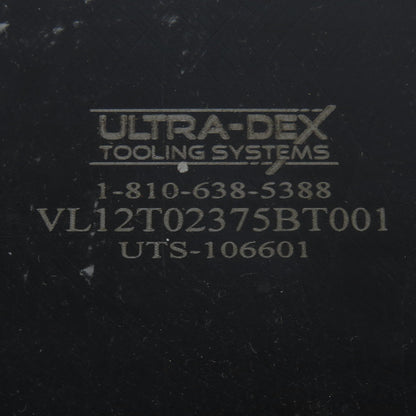 Ultra-Dex VL12T02375BT001 CAT 60 Boring Bar Tool Holder Coolant Thru 1-1/2" Bar