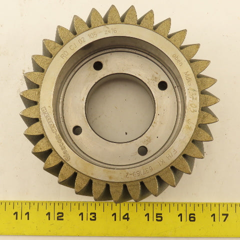 Gleason Hurth Bevel Gear Diamond Dresser Z=16 133.50mm OD 68mm Wide 60mm Bore