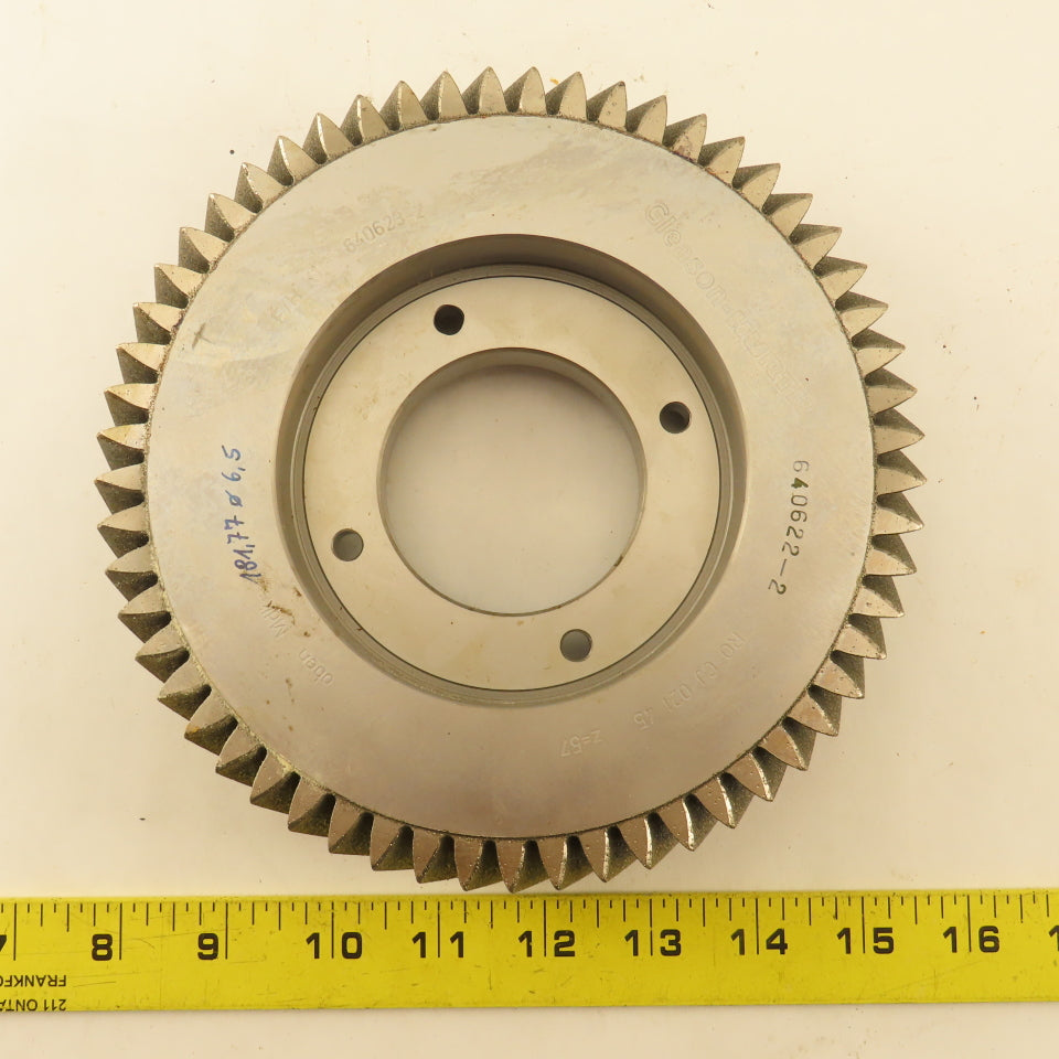 Gleason Hurth Bevel Gear Diamond Dresser Z=57 181.77mm OD 52mm Wide 60mm Bore