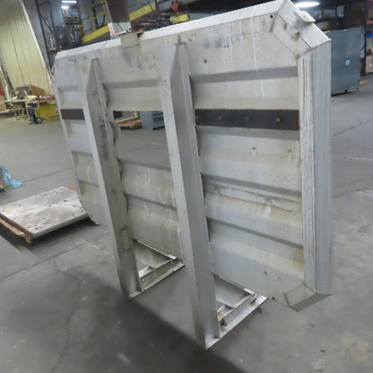 Aluminum Semi Truck Cab Rack Headache W/Chain Hangers & Window Cut Out