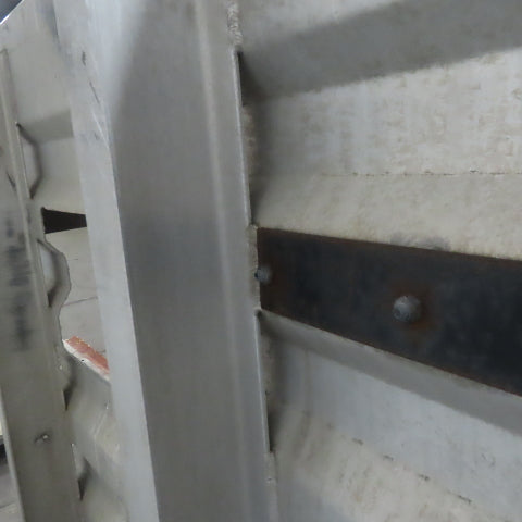 Aluminum Semi Truck Cab Rack Headache W/Chain Hangers & Window Cut Out