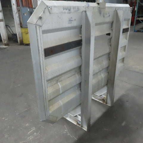 Aluminum Semi Truck Cab Rack Headache W/Chain Hangers & Window Cut Out