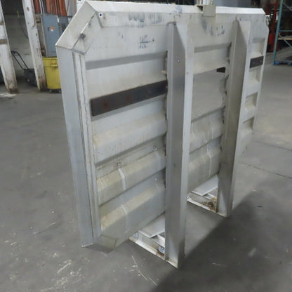 Aluminum Semi Truck Cab Rack Headache W/Chain Hangers & Window Cut Out