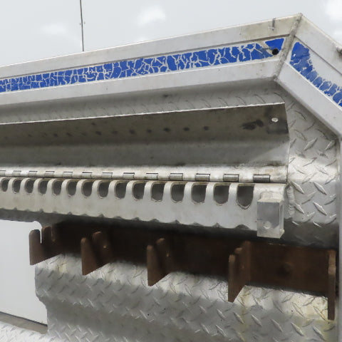 Aluminum Semi Truck Cab Rack Headache W/Chain Hangers & Window Cut Out