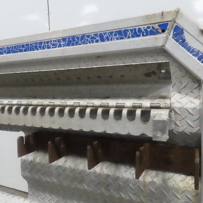 Aluminum Semi Truck Cab Rack Headache W/Chain Hangers & Window Cut Out