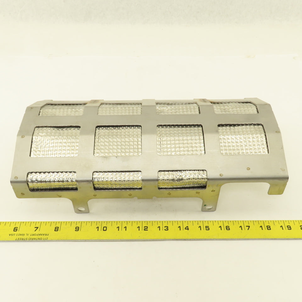 A042V118 13" x 6-1/2" Stainless Steel Heat Shield Shroud Assembly