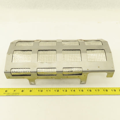A042V118 13" x 6-1/2" Stainless Steel Heat Shield Shroud Assembly