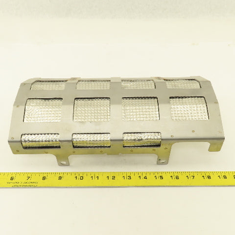 A042V118 13" x 6-1/2" Stainless Steel Heat Shield Shroud Assembly