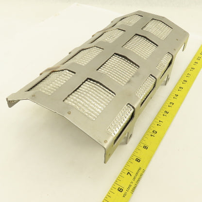 A042V118 13" x 6-1/2" Stainless Steel Heat Shield Shroud Assembly
