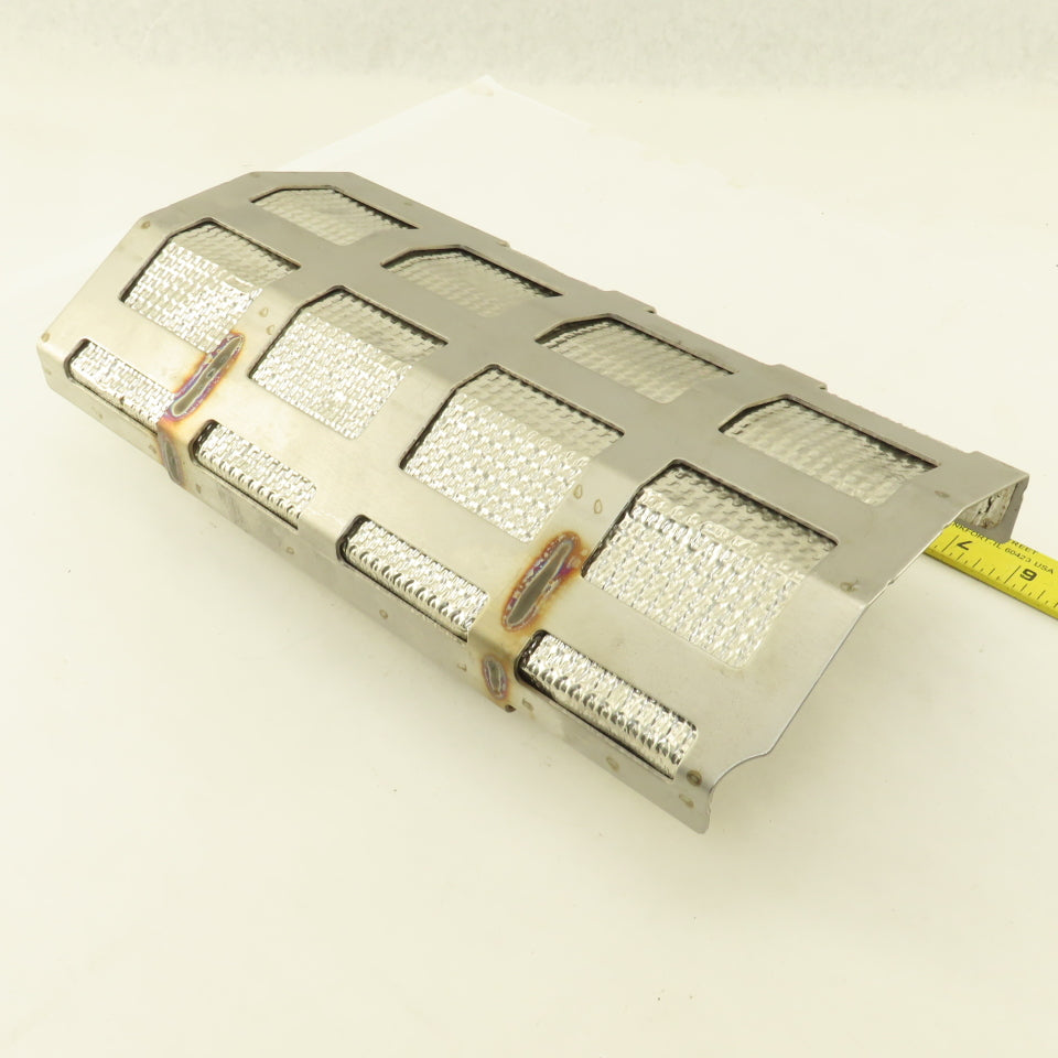 A042V118 13" x 6-1/2" Stainless Steel Heat Shield Shroud Assembly