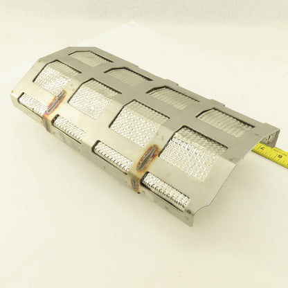 A042V118 13" x 6-1/2" Stainless Steel Heat Shield Shroud Assembly