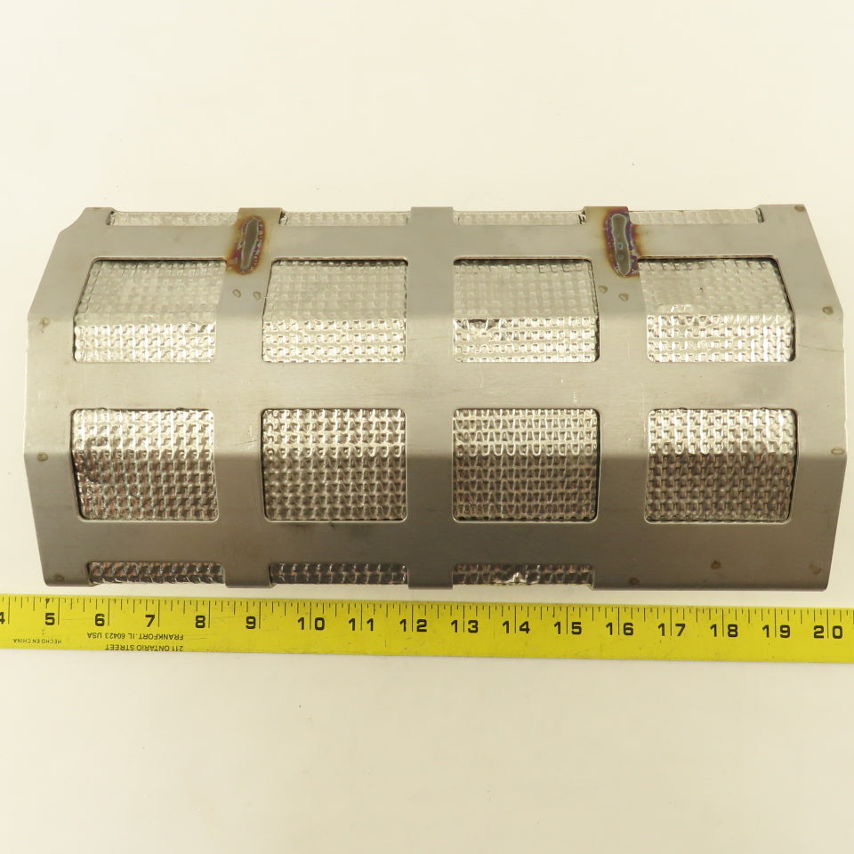A042V118 13" x 6-1/2" Stainless Steel Heat Shield Shroud Assembly