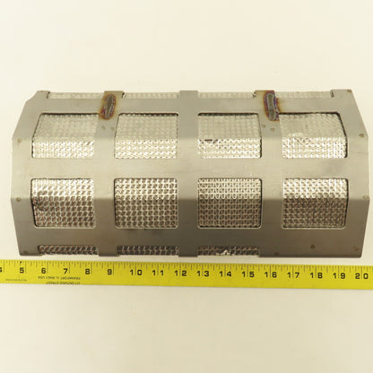 A042V118 13" x 6-1/2" Stainless Steel Heat Shield Shroud Assembly