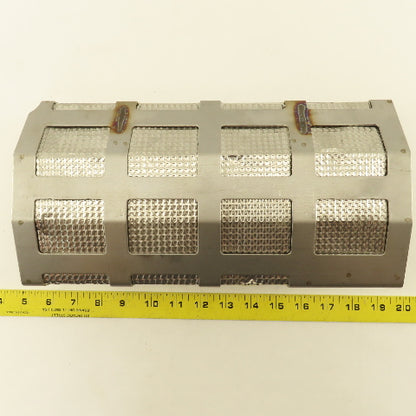 A042V118 13" x 6-1/2" Stainless Steel Heat Shield Shroud Assembly