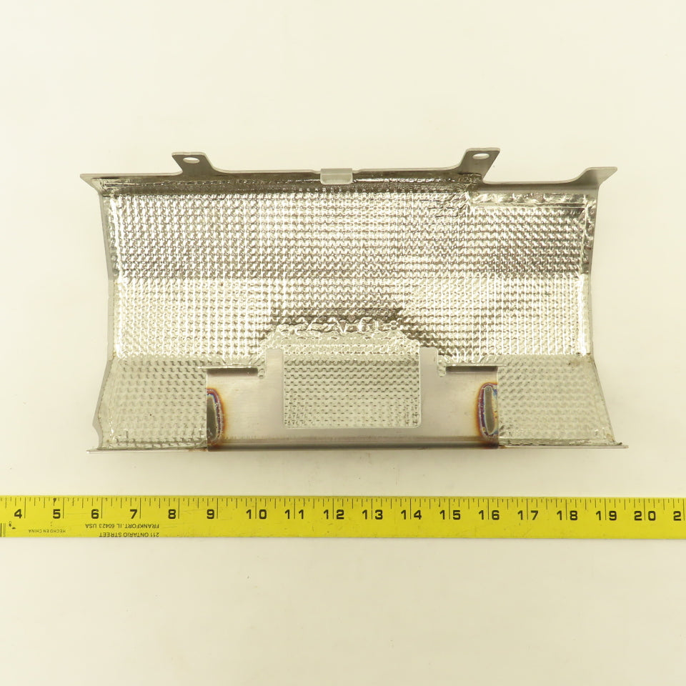 A042V118 13" x 6-1/2" Stainless Steel Heat Shield Shroud Assembly