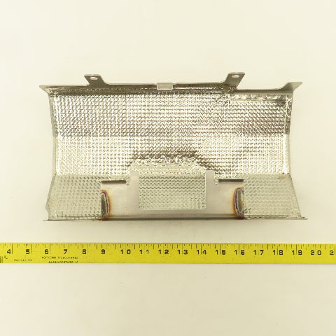 A042V118 13" x 6-1/2" Stainless Steel Heat Shield Shroud Assembly