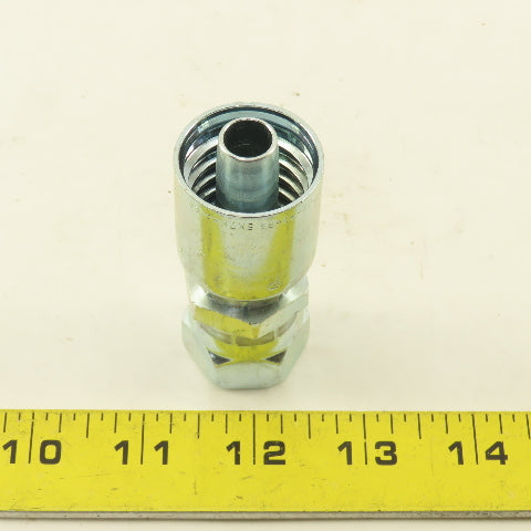 Parker 1FU34-8-8 1/2" Hose Fitting 1/2" JIC Female Swivel Straight Fitting