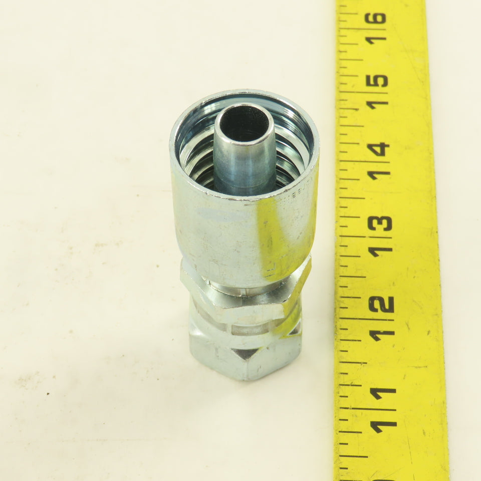 Parker 1FU34-8-8 1/2" Hose Fitting 1/2" JIC Female Swivel Straight Fitting