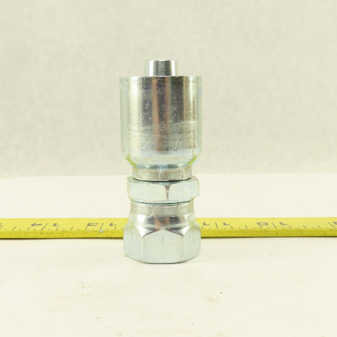 Parker 1FU34-8-8 1/2" Hose Fitting 1/2" JIC Female Swivel Straight Fitting