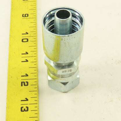Parker 1FU34-8-8 1/2" Hose Fitting 1/2" JIC Female Swivel Straight Fitting