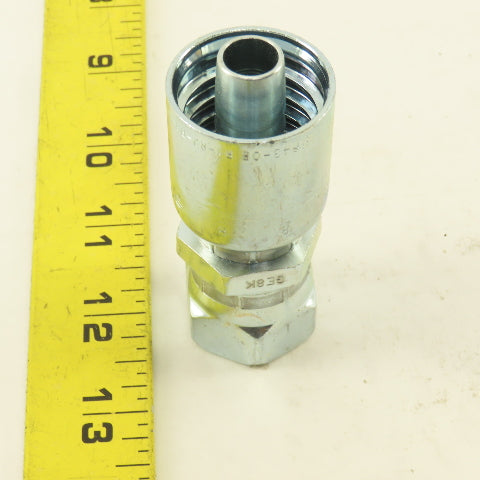 Parker 1FU34-8-8 1/2" Hose Fitting 1/2" JIC Female Swivel Straight Fitting