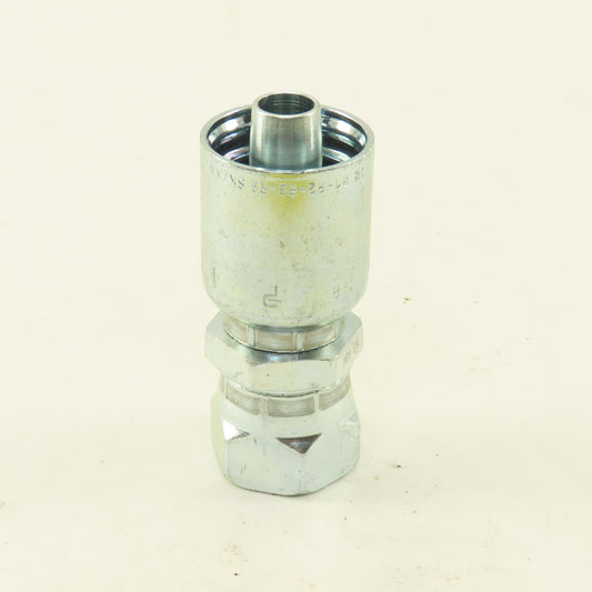 Parker 1FU34-8-8 1/2" Hose Fitting 1/2" JIC Female Swivel Straight Fitting