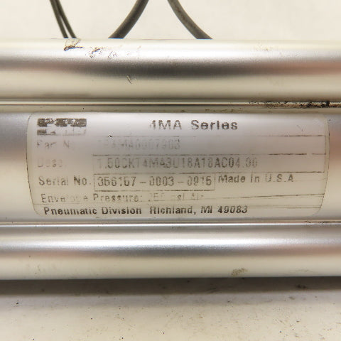 Parker 1.50CKT4MA3U18A18AC04.00 1-1/2" Bore 4" Stroke Guided Air Cylinder 250PSI