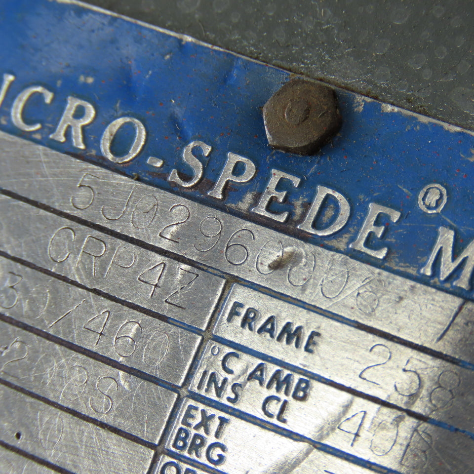 Louis Allis 5J02960008 15Hp 3520RPM 3Ph 230/460V Syncro-Spede Motor