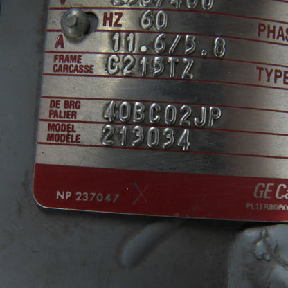 General Electric 1-1/2Hp 555RPM 230/460V 60Hz 3Ph Induction Motor