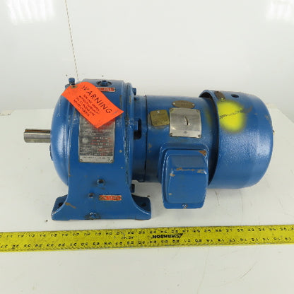 Louis Allis Type CRZ 14:1 Ratio 125RPM Output 2Hp 220/440V 3Ph Gear Motor