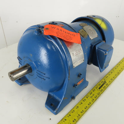 Louis Allis Type CRZ 14:1 Ratio 125RPM Output 2Hp 220/440V 3Ph Gear Motor