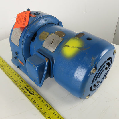Louis Allis Type CRZ 14:1 Ratio 125RPM Output 2Hp 220/440V 3Ph Gear Motor