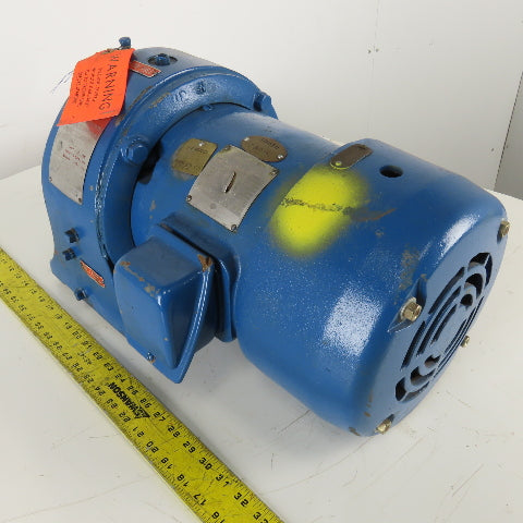 Louis Allis Type CRZ 14:1 Ratio 125RPM Output 2Hp 220/440V 3Ph Gear Motor