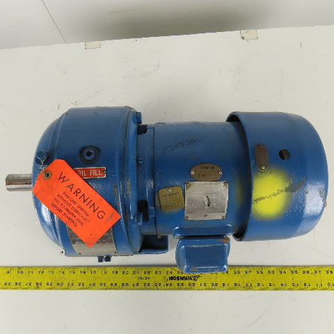 Louis Allis Type CRZ 14:1 Ratio 125RPM Output 2Hp 220/440V 3Ph Gear Motor