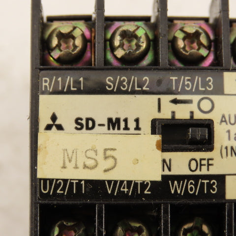 Mitsubishi SD-M11 240/440V 4kW Max Contactor 24VDC Coil 1.7-2.5A Overload